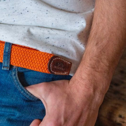 ceinture orange élastique