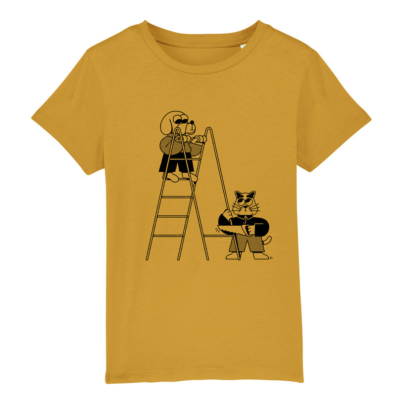 T-Shirt Enfant Cats Love Dogs 2