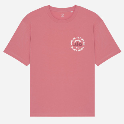 T-Shirt Loose Homme Flowers Antic rose