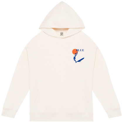 Sweat Hoodie Homme Blue Ivory
