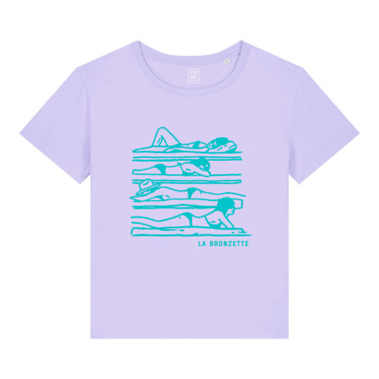 T-Shirt Femme La Bronzette Lavande