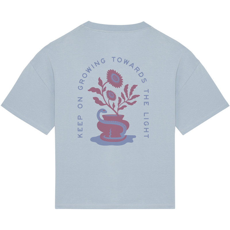 T-Shirt Oversize Femme Keep On Growing Aqua