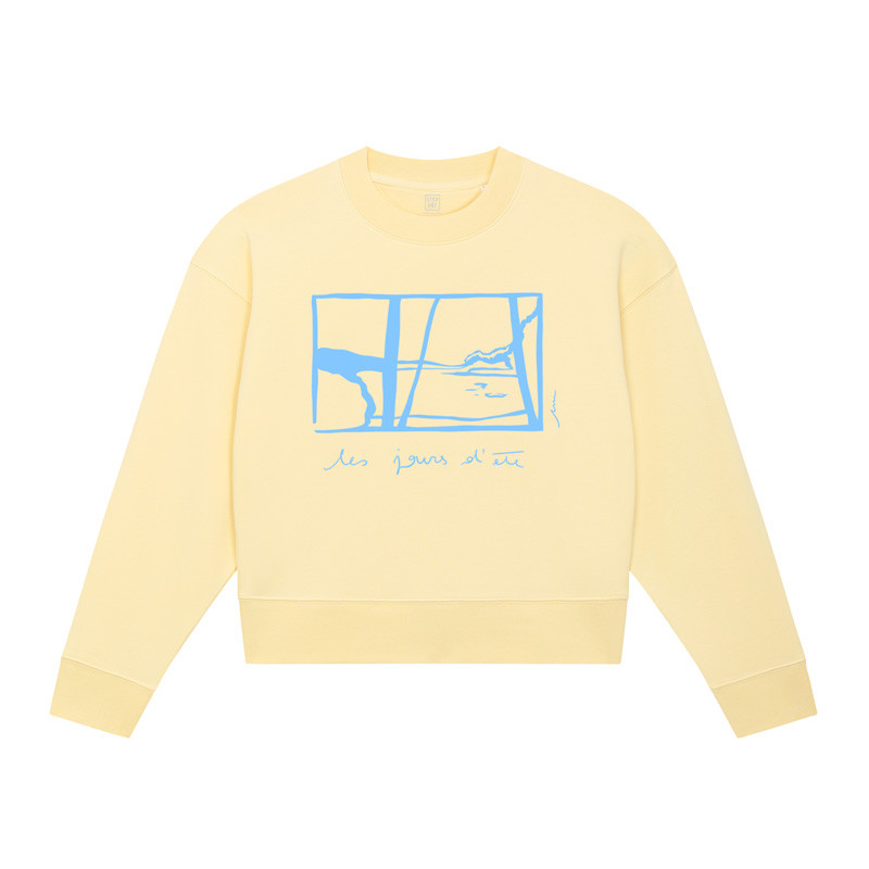 Sweat Crop Femme Jours d’été Butter