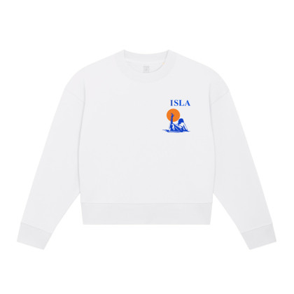 Sweat Crop Femme Isla Blanc