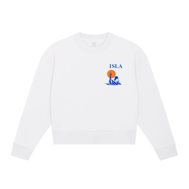 Sweat Crop Femme Isla Blanc