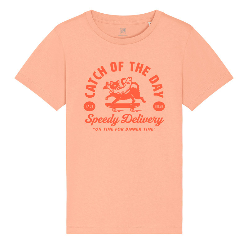T-Shirt Enfant Catch of the Day Peach