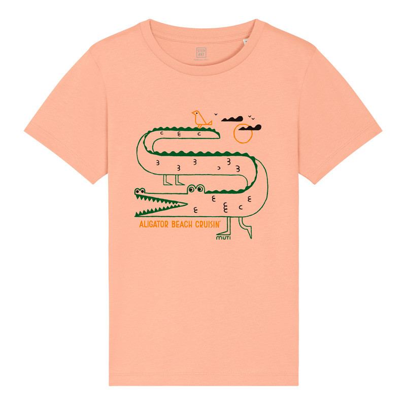 T-Shirt Enfant Aligator Peach