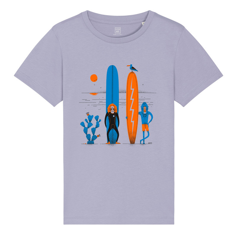 T-Shirt Enfant Baboons Lavander