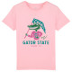 T-Shirt Enfant Gator State Cotton Pink