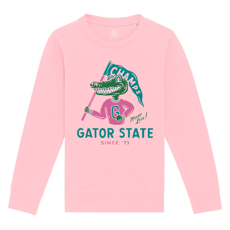 Sweat Enfant Gator State Cotton Pink