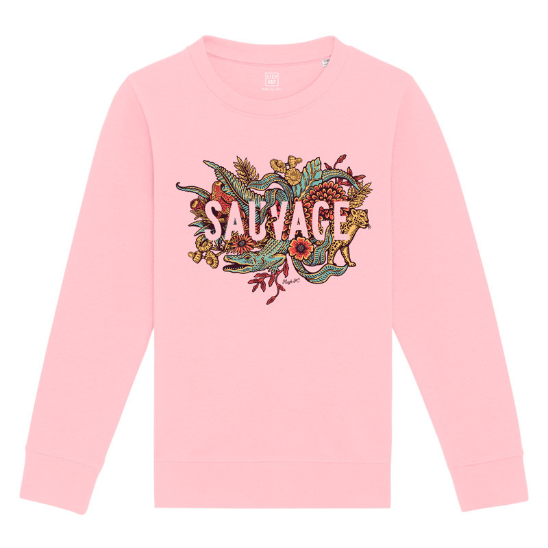 Sweat Enfant Sauvage Cotton Pink