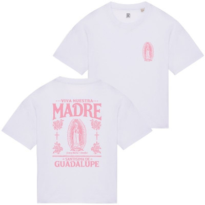 T-Shirt Oversize Femme Madré Blanc