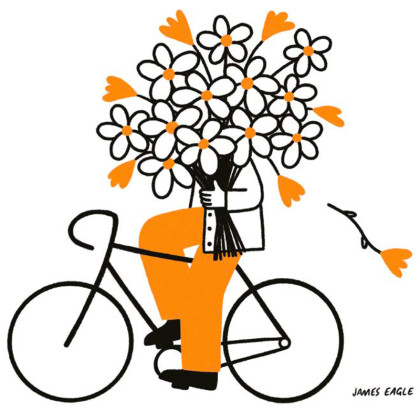 T-Shirt Homme Bike & Flower Pineapple