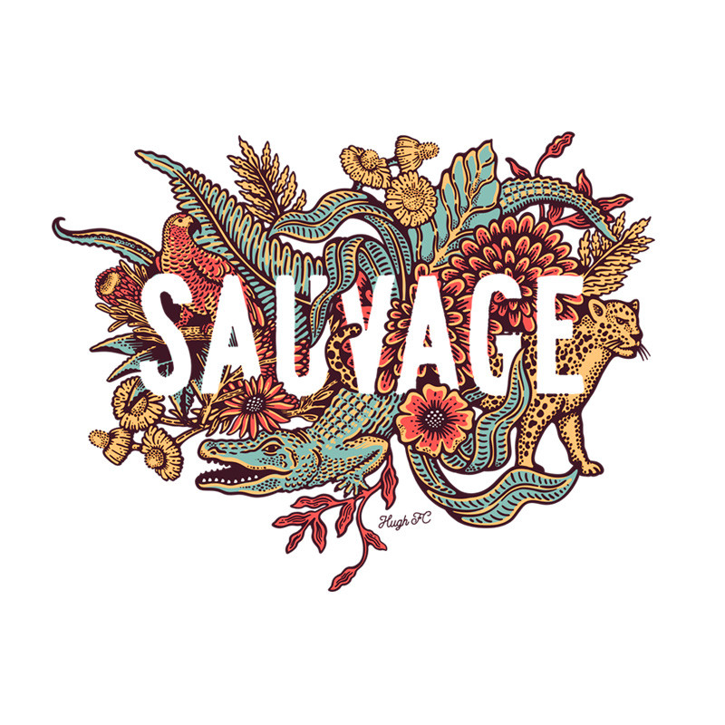 T-Shirt Enfant Sauvage Cotton Pink