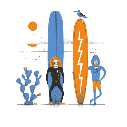 Sweat Enfant Baboons Natural