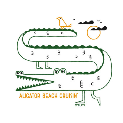 T-Shirt Enfant Aligator Peach